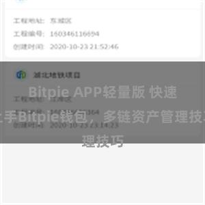 Bitpie APP轻量版 快速上手Bitpie钱包，多链资产管理技巧