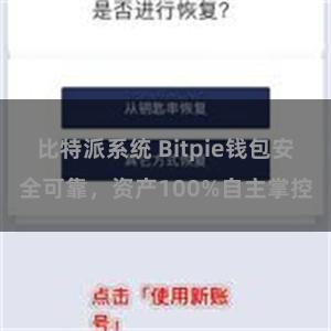 比特派系统 Bitpie钱包安全可靠，资产100%自主掌控