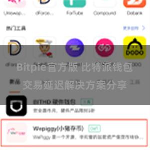 Bitpie官方版 比特派钱包交易延迟解决方案分享