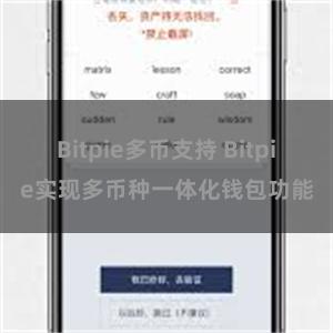 Bitpie多币支持 Bitpie实现多币种一体化钱包功能
