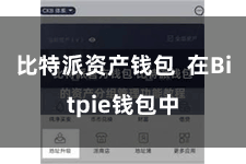 比特派资产钱包  在Bitpie钱包中