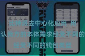 比特派去中心化应用  用户不错确认我方的本体需求经受不同的钱包类型